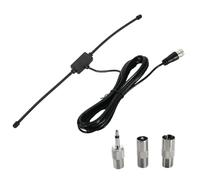 leruiyezs Antenne FM pour Tuner HiFi avec Connecteur F Et Câble Coaxial pour 3M Adaptateurs Multiples Inclus pour Améliorer La Réception Radio Intérieure Compatible Antenne Dab Voiture Et Autoradio