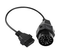 leruiyezs Connecteur OBD OBD2 20 Broches,OBD1 20 Broches à 16 Broches OBD2 pour BMW E36,E38,E39,E46,E53,X5,Z3,Câble Adaptateur Diagnostic Haute Qualité,Câble de Scanner OBD2,Adaptateur Robuste
