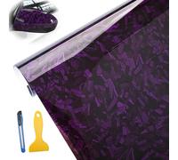 leruiyezs Covering Carbone Violet Adhésif Souple Antibulle Film Covering Voiture 30 x 150 cm Étanche Résistant pour Intérieur Extérieur Covering Moto Vélo Ordinateur Meubles Métal Plastique