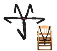 leruiyezs Harnais Chaise Haute Bébé Sécurité 5 Points Réglable Noir Compatible Avec Hauck Stokke Tripp Trapp Roba Sangle Chaise Haute Facile À Installer Pour Enfant Et Jeunes Enfants