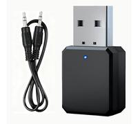leruiyezs Récepteur Bluetooth USB 5.1 Adaptateur USB Bluetooth 5.1 Voiture avec Microphone Intégré Double Connexion pour Voiture/PC/TV/Haut-Parleurs Filaires Plug and Play