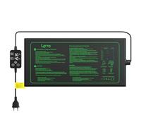 LERWAY Tapis chauffant pour plantes avec thermostat, 30 W, étanche IP67, 25 × 52 cm