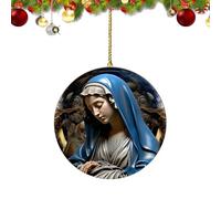 leryveo Ornements de la Nativité,Ornements de Noël Religieux - Ornements de Noël Religieux acryliques 2D,Ornements d'arbre de scène de nativité de noël, Ornement créatif de Pendentif de scène de