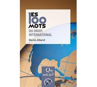 Les 100 mots du droit international