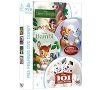 Les 101 dalmatiens - Les Aristochats - Le livre de la jungle - Bambi Coffret 4 DVD E