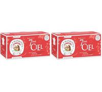 Les 2 Marmottes - Infusion 7ème Ciel 30 sachets - BIO - Poivre Noir, Gingembre et Guarana - Envoûtante, tisane pour Exciter les Sens - Made In France - Sans arômes ajoutés - 45g (Lot de 2)