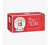Les 2 Marmottes - Infusion 7ème Ciel Gingembre Poivre - 30 Sachets | Envoûtante, Excite les Sens, Gingembre Coriandre Poivre, Tisane Energie