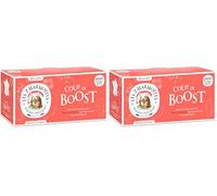 Les 2 Marmottes - Infusion Coup de Boost 30 sachets - Fleur Hibiscus et Cynorrhodon - Energisante et stimulante - Made In France - Sans arômes ajoutés - 55g (Lot de 2)