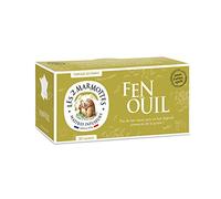 Les 2 Marmottes - Infusion Fenouil 30 sachets - Bien-être et digestion - Made In France - Sans arômes ajoutés - 60g