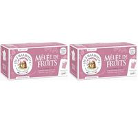 Les 2 Marmottes - Infusion Mêlée de Fruits 30 sachets - Cassis, framboise, airelle - fruitée et fraîche - Made In France - Sans arômes ajoutés - 51g (Lot de 2)