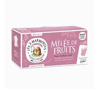 Les 2 Marmottes - Infusion Mêlée de Fruits 30 sachets - Cassis, framboise, airelle - fruitée et fraîche - Made In France - Sans arômes ajoutés - 51g