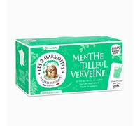 Les 2 Marmottes - Infusion Menthe Tilleul Verveine - 30 Sachets