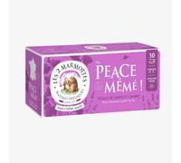 Les 2 Marmottes - Infusion Peace Mémé Cassis Lavande - 30 Sachets | Bien-Être et Relaxation, Tisane Pour le plaisir des papilles, Idéal en glacé, Made in France