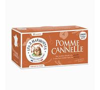 Les 2 Marmottes - Infusion Pomme Cannelle 30 sachets - Gourmande et fruitée - Made In France - Sans arômes ajoutés - 45g