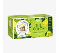 Les 2 Marmottes - Thé Citron Noir et Vert BIO - 30 sachets | Vitalité et Fraîcheur, Pour Le Petit-Déjeuner, Froid ou Chaud, Made In France, Sans arômes ajoutés, 58g