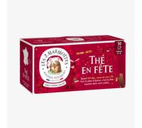 Les 2 Marmottes - Thé en Fête BIO 30 Sachets - Spécial Série limitée Noël | Série Limitée pour Noel, idéal en cadeau, Made In France, Sans arômes ajoutés, 100g