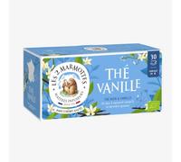 Les 2 Marmottes - Thé Noir Vanille BIO - 30 Sachets | Vanille 100% naturelle, Thé BIO Puissant et gourmand, Made in France, 48g
