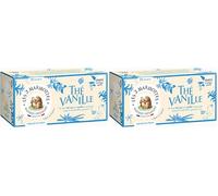 Les 2 Marmottes Thé Vanille - Thé noir BIO à la vanille 100% naturelle - Puissant et gourmand - 30 Sachets par boite - Made in France - 48g (Lot de 2)