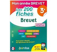 Les 200 Fiches Brevet 3e - Edition 2024