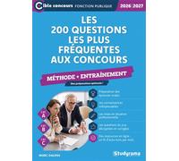 Les 200 questions les plus fréquentes aux concours - Méthode + entraînement Une préparation optimale ! - Marc Dalens - Studyrama Eds - broché - Scolaire / Universitaire