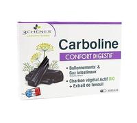 Les 3 Chênes - Carboline Gaz Intestinaux - 30 CP de 600 mg