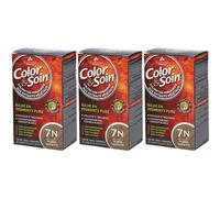 Les 3 Chênes® Color & Soin® 7N blond noisette Crème 3x135 ml