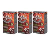 Les 3 Chênes Color & Soin Coloration 10R rouge flamboyant Crème 3x135 ml