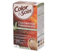 Les 3 Chênes Color & Soin 8V - Blond Veneziano - Coloration Permanente Cheveux Femme Sans Ammoniaque - Soin Naturel Brillance Durable - Couvre 100% Cheveux Blancs