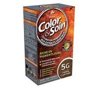 3 Chênes Color & Soin Coloration Permanente Aux Extrait Végétaux 5G Châtain Clair Doré 1 Kit