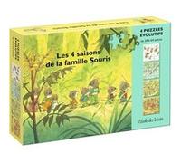 Les 4 saisons de la famille Souris - 4 puzzles évolutifs Kazuo Iwamura (Illustration)