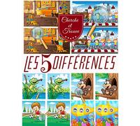 Les 5 Différences: Cherche les erreurs entre deux images (avec réponses), livres de jeux cherche et trouve pour enfants 3 a 6 ans.