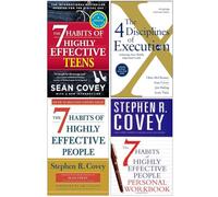 Les 7 habitudes des adolescents très efficaces, 4 disciplines d'exécution, les 7 habitudes des personnes très efficaces, cahier d'exercices personnel, ensemble de 4 livres