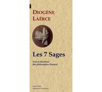 Les 7 sages (Vies et doctrines de philosophes illustres, livre 1) - Diogène Laërce - Paleo Eds - broché - Livre