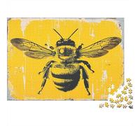Les Abeilles Puzzle Adulte 1000 Pièces DécoSourision Mur Moderne Art Cadeau Unique Décor À La Maison 1000pcs (75x50cm)