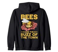 Les Abeilles sont Le Buzz de la Ville Funny Quote Sweat à Capuche