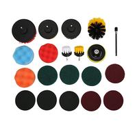 Les accessoires de brosse à forage réglementent 20 pc | Kit de maintenance des coussinets à gommages polyvalents pour la maison/la voiture/le bateau | Époudeur électrique avec