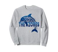 Les Açores Dauphin Bleu Océan Atlantique Nature Voyage Sweatshirt