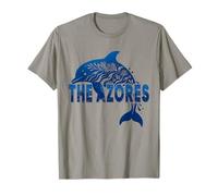 Les Açores Dauphin Bleu Océan Atlantique Nature Voyage T-Shirt