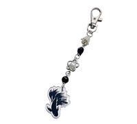 Les acryliques à la mode croisent la perle de borde Charme Lonyard Pack de pendentif de trousseau polyvalent de 2 pour les femmes à la mode
