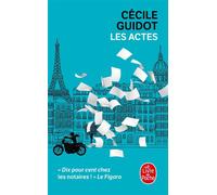 Les Actes - Cécile Guidot - Lgf - Poche - Roman