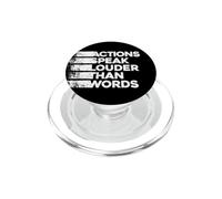 Les actes sont Plus éloquents Que Les Mots PopSockets PopGrip pour MagSafe