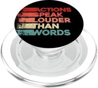 Les actes sont Plus éloquents Que Les Mots PopSockets PopGrip pour MagSafe