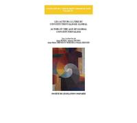 Les acteurs à l'ère du constitutionnalisme global - actors in the age of global Sous la direction de anne peters, manuel devers, anne-marie thévenot-werner et p - Collectif - Societe Legislation Compa