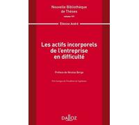 Les actifs incorporels de l'entreprise en difficulté - Volume 191