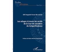 Les adages à travers les arrêts de la Cour de cassation du Congo/Kinshasa – L'Harmattan