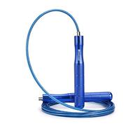 Les adultes sautent la corde, Corde à sauter lestée en fil d'acier, entraînement cardio, multicolore, 300 cm(Blue)