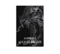 Les affiches d'art Mindset Beast Mode sont adaptées pour décorer le salon, la chambre, le bureau, le restaurant, le couloir, la chambre d'enfant, etc. Style sans cadre 30 x 45 cm