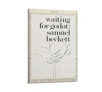 Les affiches d'art Samuel Beckett Waiting For Godot sont adaptées pour décorer le salon, la chambre, le bureau, le restaurant, le couloir, la chambre d'enfant, etc. Style cadre 40 x 60 cm