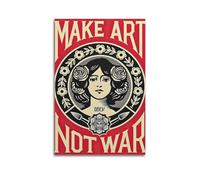 Les affiches d'art Shepard Fairey Make Art Not War sont adaptées pour décorer le salon, la chambre, le bureau, le restaurant, le couloir, la chambre d'enfant, etc. Sans cadre 30 x 45 cm
