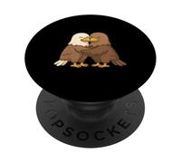 Les Aigles De Dessins Animés S'Embrassent PopSockets PopGrip Adhésif